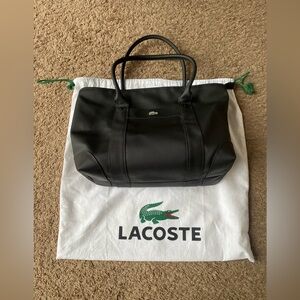 🏖SUMMER SALE✈️ LACOSTE BLACK IRIS SHOPPING BAG TOTE BAG